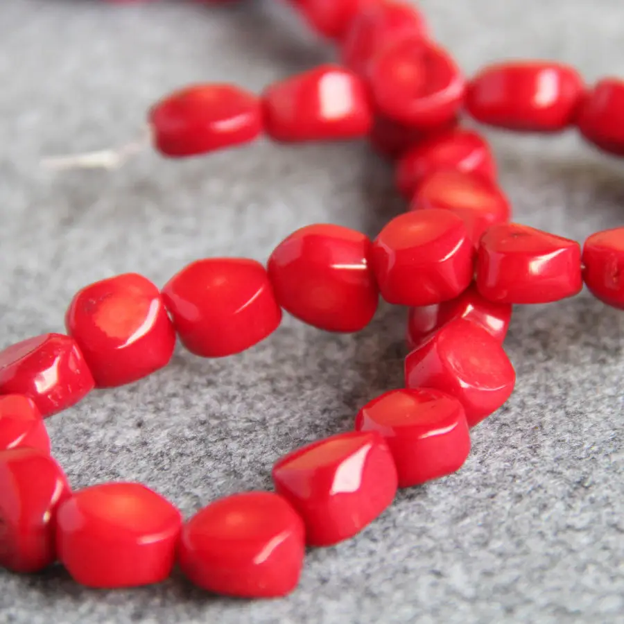 Новинка свободные бусины в виде красного коралла 8-12 мм подарки для женщин