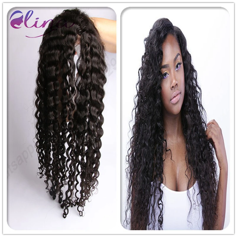 Солнечный Волос 360 Кружева Фронтальная с Расслоением Цвет Глубокая Волна