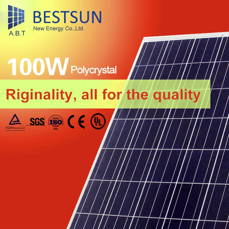 BS-100W 12 В поли солнечные панели длительный срок службы abtsolar Bestsun высокое качество