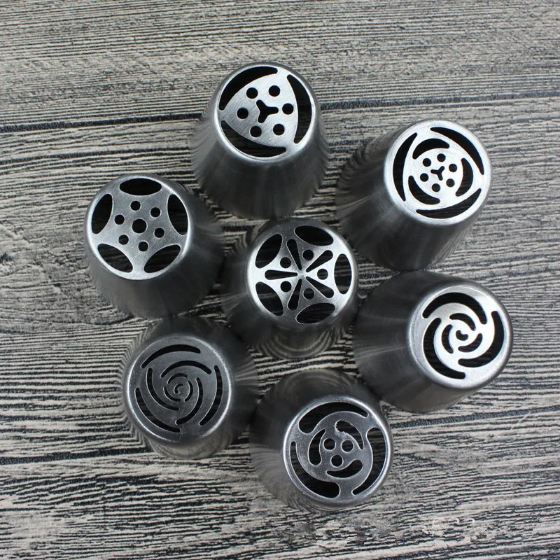 7Pcs1 набор типов выпечки русский тюльпан насадка для декорирования торта