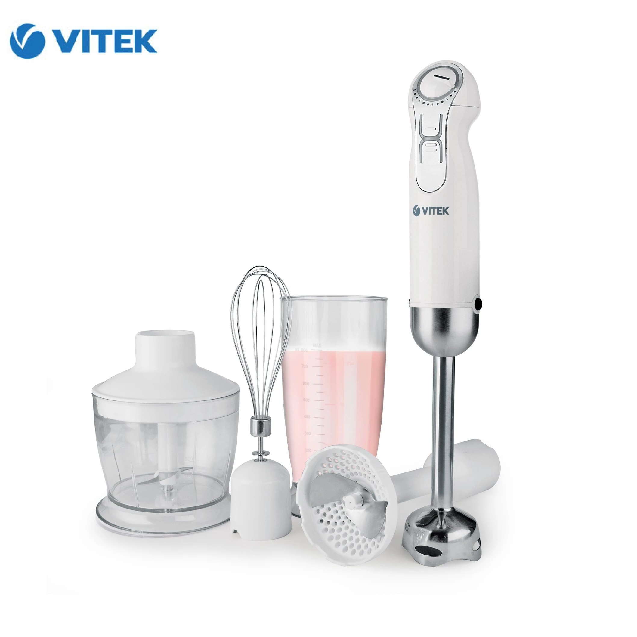 Блендер погружной VITEK VT-1469(W) (800 Вт 5 скоростей чаша 0 л белый) | Бытовая техника