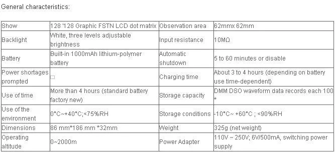 EONE Ivan ET310 ScopeMeter цифровой осциллограф мультиметр 10 м