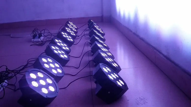 Беспроводной светодиодный пульт дистанционного управления, самый яркий, 8 dmx каналов, светодиодный, плоский, 7x12 Вт, RGBW, 4 в 1, быстрая