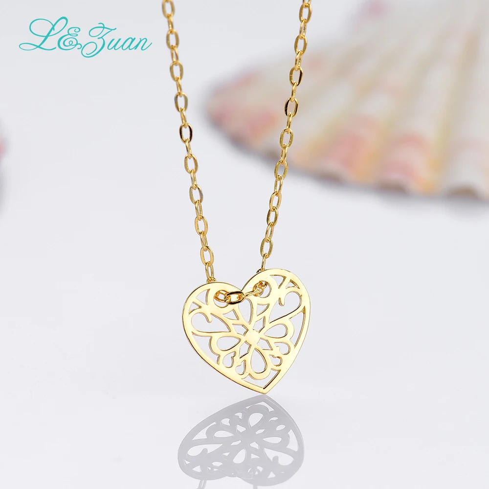 I & Цзуань 925 серебряный женщина подвески ожерелья для мужчин Мода в форме сердца