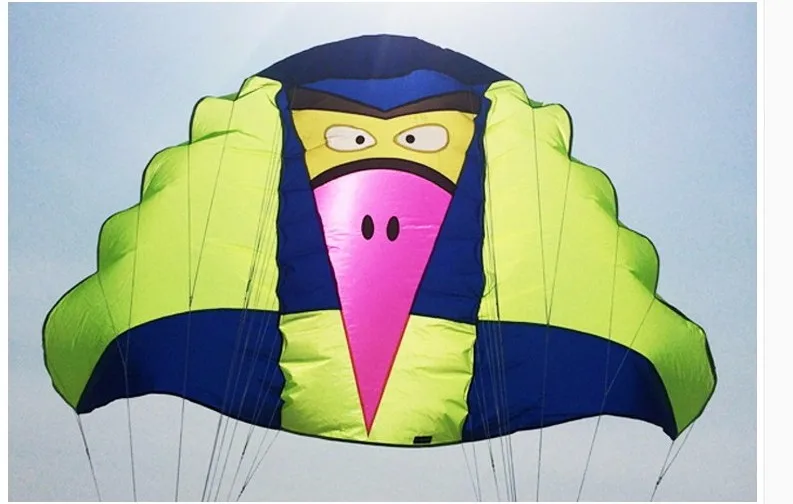 Мягкий Нейлоновый 4-линейный воздушный змей ripstop два струны тяговые воздушные