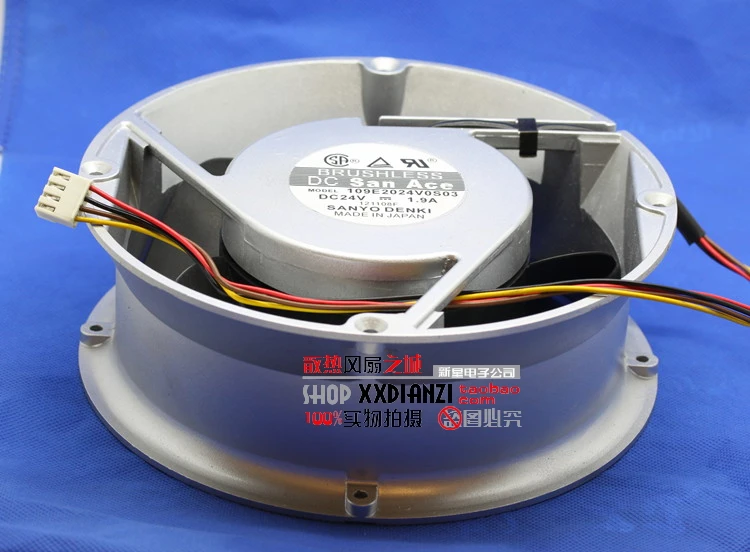 Для Sanyo 109E2024V0S03 20070 20 см 200 мм круглый DC 24 В 1.9A gale алюминиевая рама охлаждающий вентилятор