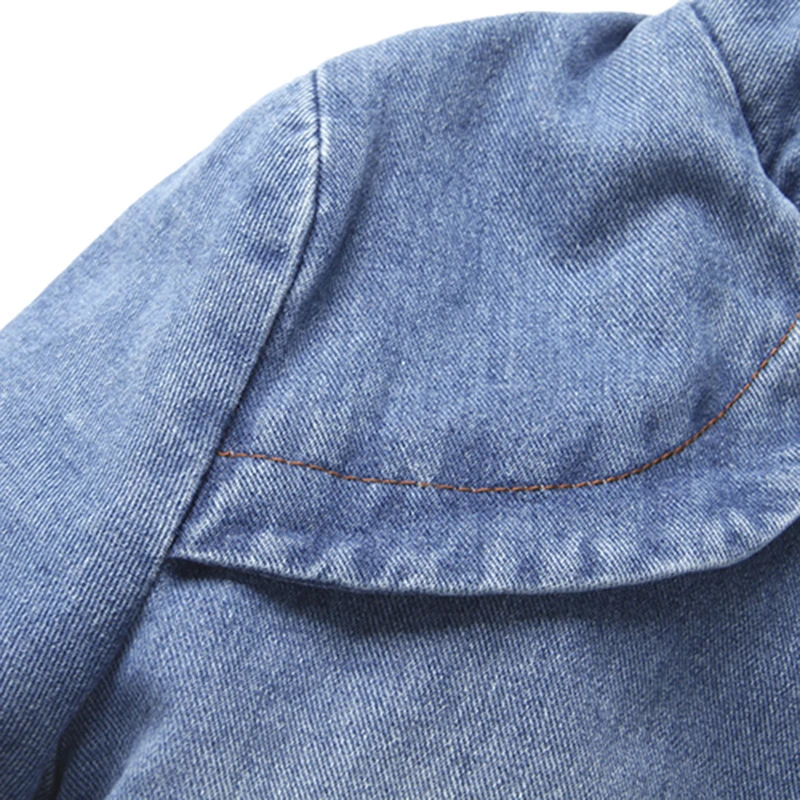 Сезон Зима 2016 меховая парка с капюшоном женские куртки джинсовые плотные