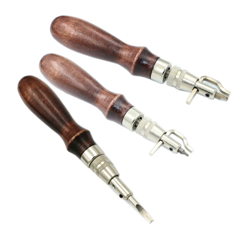 1 Set 5 in Pro Leather Craft Adjustable Stitching and Groover Crease Hand Tool | Инструменты