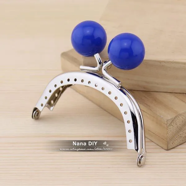18 шт./компл. DIY 8 см блестящие Серебристые конфеты Засов металлический Кошелек Рама Ручка для сумки Швейные Craft