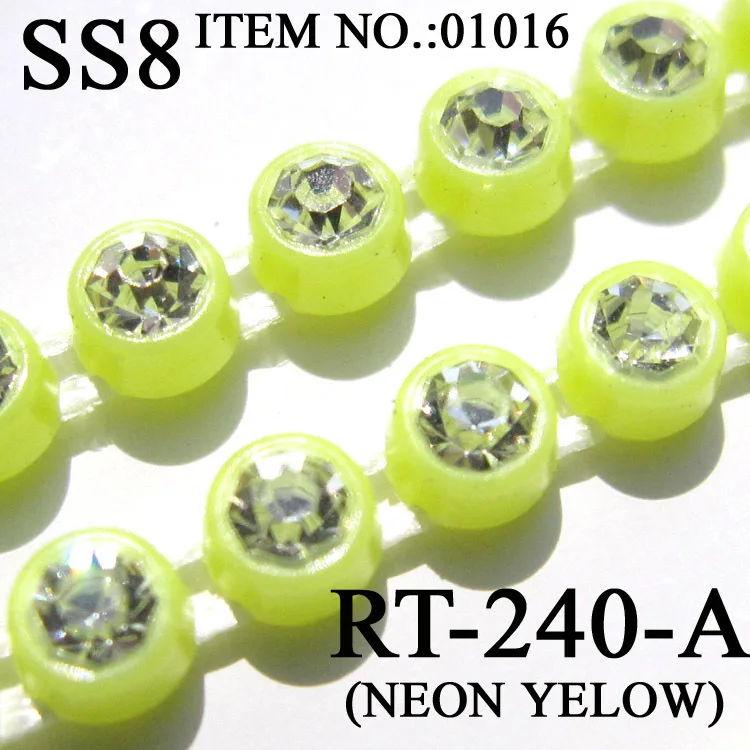 SS8 Plastic Crystal Rhinestone Banding Jewellery Making Accessories 10Yards/lot Crystal Rhinestone Banding Trim AM TAIDIAN