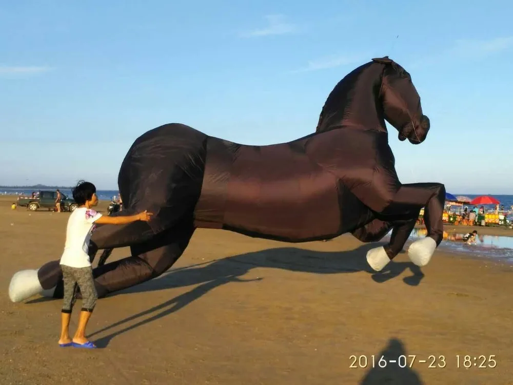 Водонепроницаемый ripstop нейлон 6 м пляжный домкрат новый большой змей лошадь