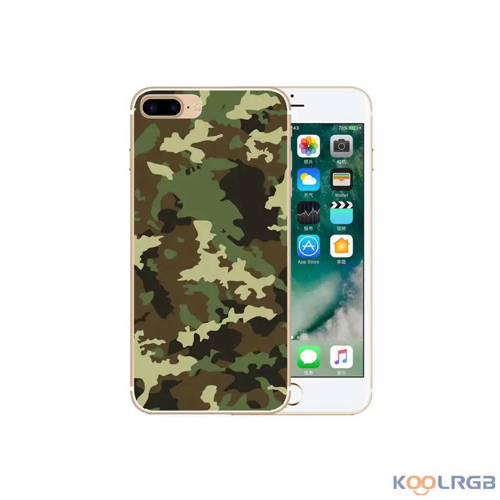 Koolrgb моды прекрасный классический тпу телефон case солдат армии камуфляж печати