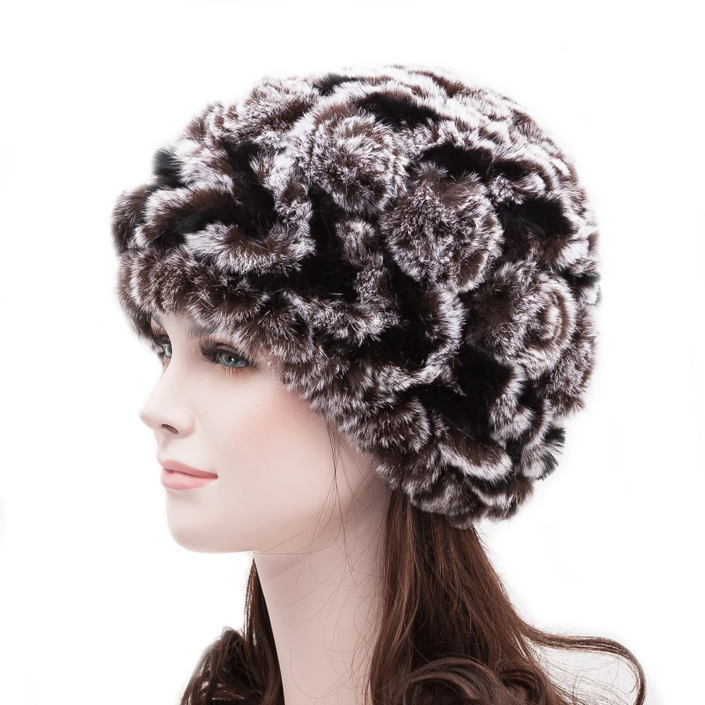 Maylofuer Новое поступление дамы настоящий мех кролика вязать стрелы узор Роза