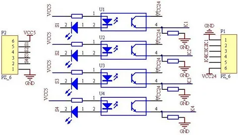 

FREE Shipping! ! ! 5pcs Quad Optical isolation module / optocoupler isolation / Electronic Component
