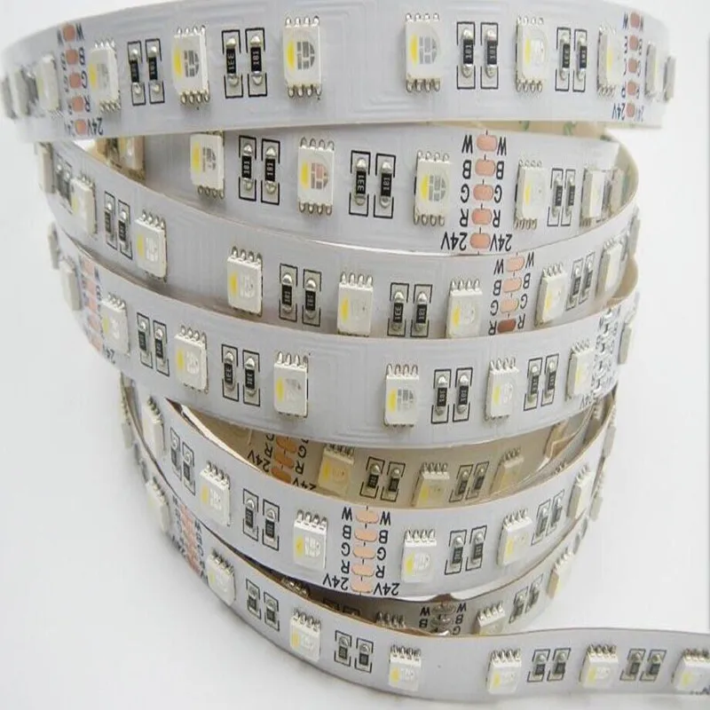 DC24V/12 V 4 цвета в 1 PCB SMD 5050 RGBW светодиодные полосы света светодиодный RGB10MM/12 мм+ белый/теплый белый несмонтированная плата зарядного устройства/эпоксидная смола/корпус/клей/ламповый усилитель/5 M