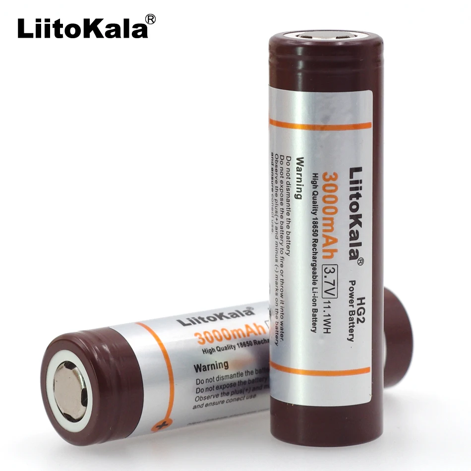Liitokala новый оригинальный для 18650HG2 3000 мАч 3 6 В 18650 литиевый непрерывный разряд 20 А