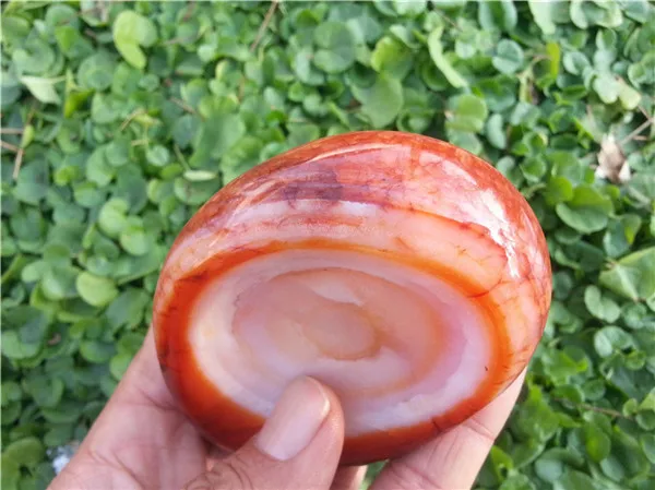 

276g Natural Red Agate Crystal Ashtray Polished Madagascar YL-J0694