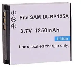 BP125A, IA-BP125A Батарея и Зарядное устройство для samsung HMX-M20, HMX-Q10, HMX-Q11, HMX-Q20, HMX-Q100, HMX-Q130, HMX-QF20, HMX-T10 видеокамера