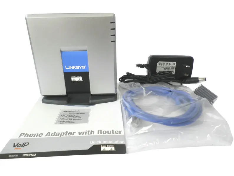 Разблокированный Linksys IP VoIP телефон адаптер SPA2102 SIP маршрутизатор телефонный сервер 1 WAN 1 LAN 2 FXS порт IP сервис системы устройства