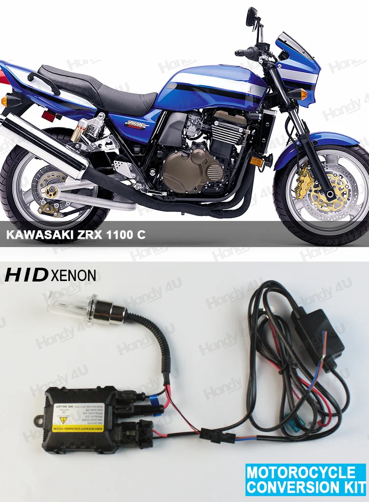 Для KAWASAKI ZRX 1100 C H6 3000 K, 4300 K, 6000 K, 8000 K, 10000K moto rcycle Фары балласт лампы moto hid комплект