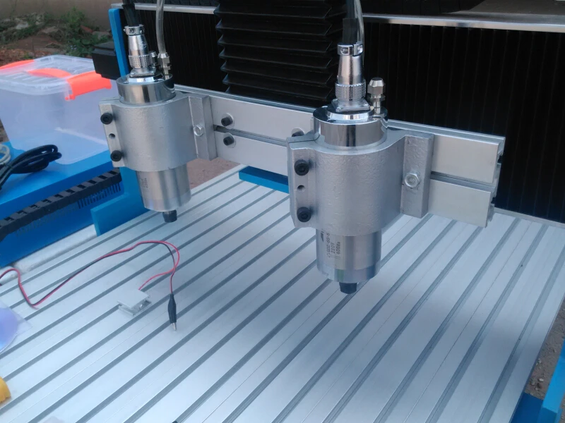 2 головки cnc router 6090 двухшпиндельный токарный станок с чпу 800 Вт для дерева металл
