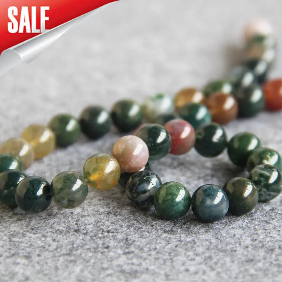 Новые 10 мм многоцветные индийские Ониксовые сердолические бусины круглое