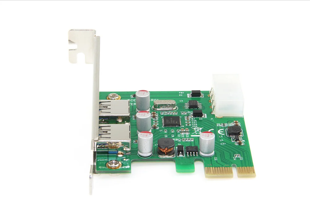Pci e pci usb 3 0 адаптер расширения карты добавить на 2 порта 4 контактный источник