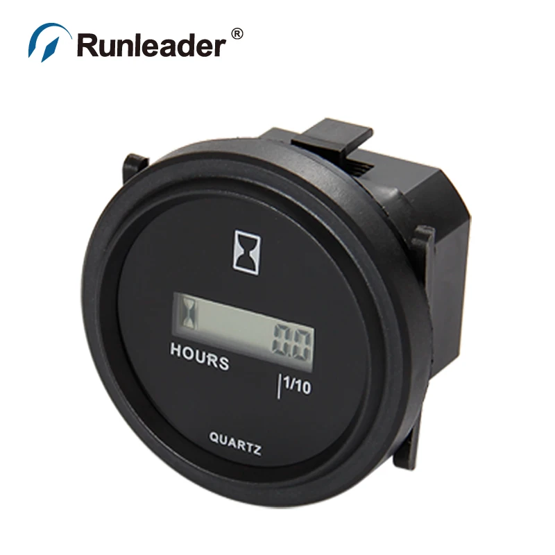 Runleader DC В 4,5-90 в сброс ЖК-дисплей круглый счетчик часов для трактора снегоход аэратор генератор Румпель ATV Снегоуборщик