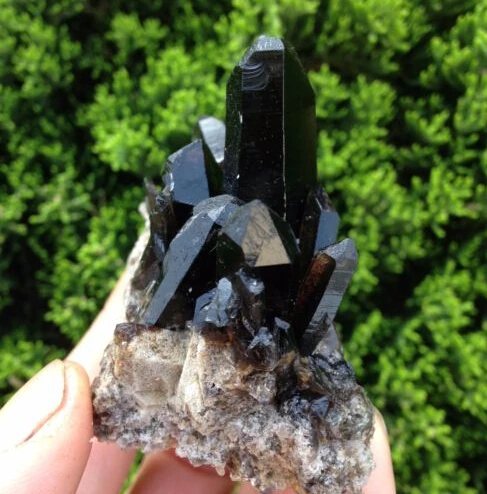 120 г Редкий Натуральный красивый черный кварцевый кристалл кластер Тибетский