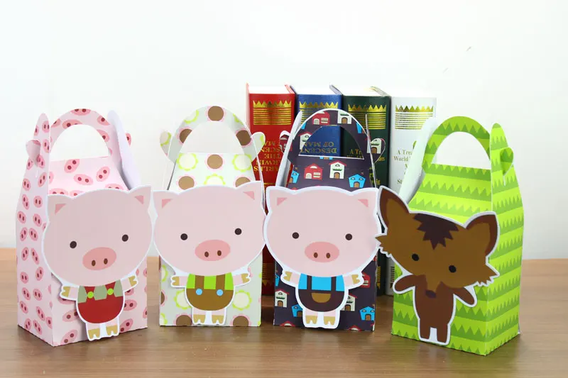Дружественная коробка для маленьких свиней, коробка для конфет, Подарочная коробка, коробка для кексов для мальчиков, детские товары для дн... от AliExpress WW