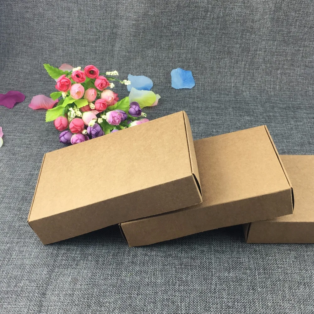 Подарочные коробки из крафт-бумаги, 24 шт./лот, 18*11,5*3,5 см, Свадебный чехол для переноски, сумка для конфет, шкатулка для ювелирных изделий, чехо... от AliExpress WW