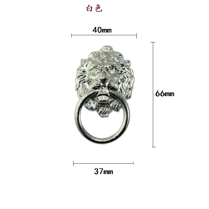 Античная Высококачественная ручка с шлифованной головой льва 66*40*15 мм дверная