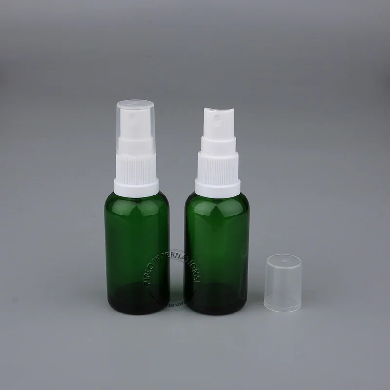Пустая стеклянная бутылка для эфирного масла высокого качества, 10 шт./лот, 30 мл/1 унция, зеленые бутылки с распылителем, многоразовый распыли... от AliExpress WW