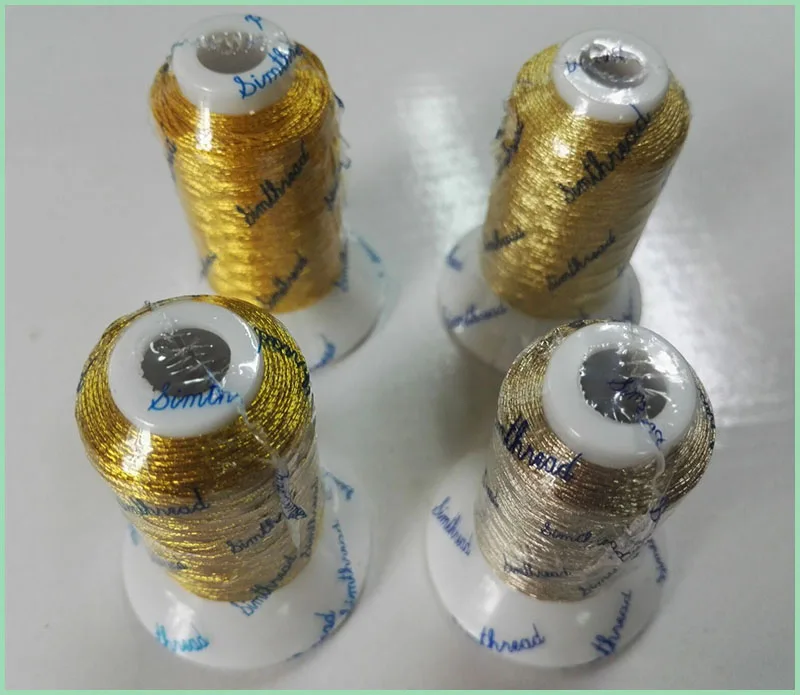 Бесплатная доставка Горячая продажа металлизированная нить для вышивки 4