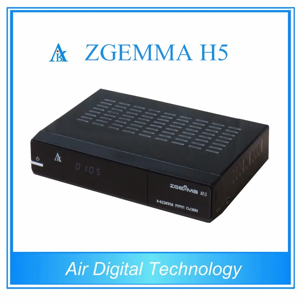 2 шт./партия ZGEMMA H5 оригинальный Enigma2 спутниковый ресивер Linux комбо dvb s2 t2/c