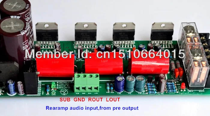 Diy kit 2,1 Плата усилителя tda7294 tda7293 усилитель с защитой динамиков 2,1 сабвуферный усилитель предусилитель задний отдельный