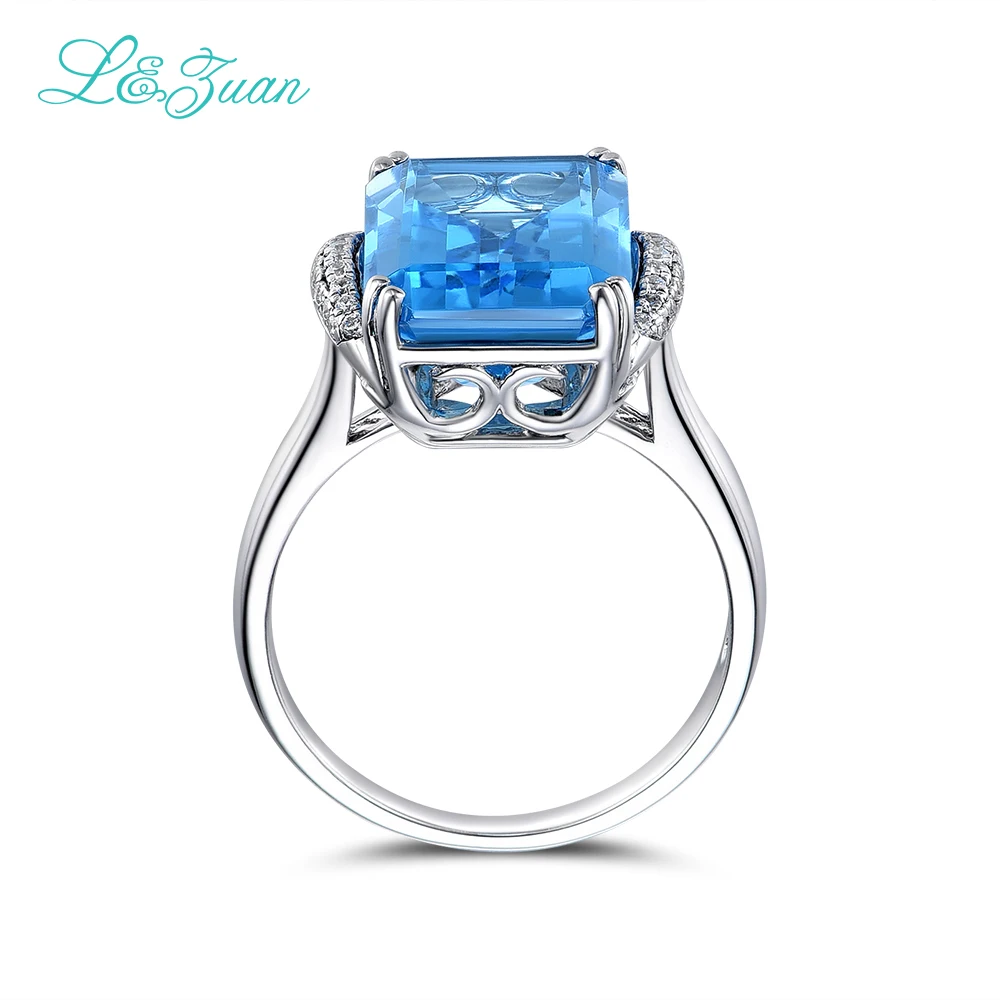 Женское кольцо из серебра 925 пробы с натуральным топазом|ring fashion|ring forrings for women |