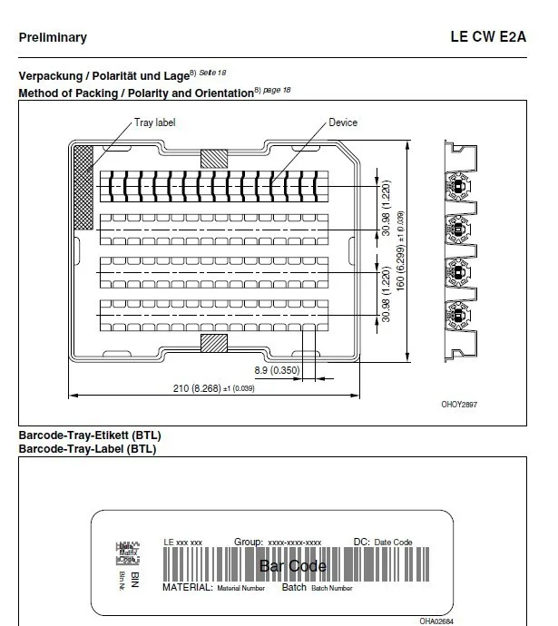 OSRAM высокомощный светодиодный налобный фонарь LE CW E2A