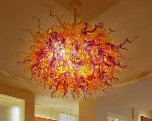 

Home Decoration Handmade Blown Glass Chandelier for High Ceilings