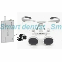 2016 fast shipment 3 5x loupe with led headlamp enlarging glass dental equipment operation surgical magnify