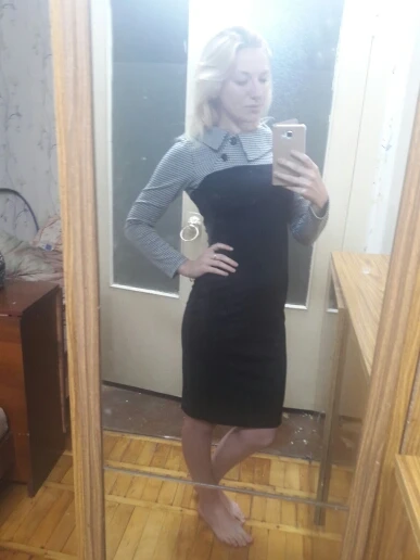 Элегантное винтажное приталенное зимнее платье с длинными рукавами в стиле пэчворк с отложным воротником и пуговицами; деловое облегающее платье-карандаш; b238