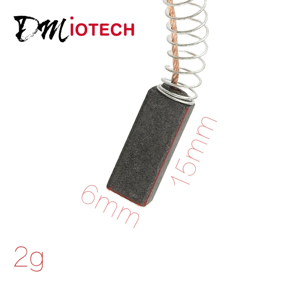 Lx1 6mmX6mmX15mm Dmiotech сменная Угольная щетка для электродвигателя 10 мм 11 мм 12 мм 16 мм 6 мм 8 мм 9 мм - Цвет: Lx1 6mmX6mmX15mm