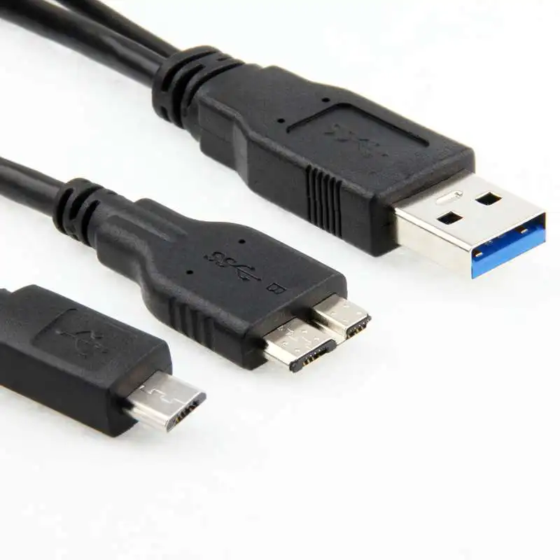 USB 3 0 AM A Type Male к micro B + Micro 2 5pin Y кабель для hdd M3 Portable ADATA|usb 3.0 male|micro b usb 3.0y cable |