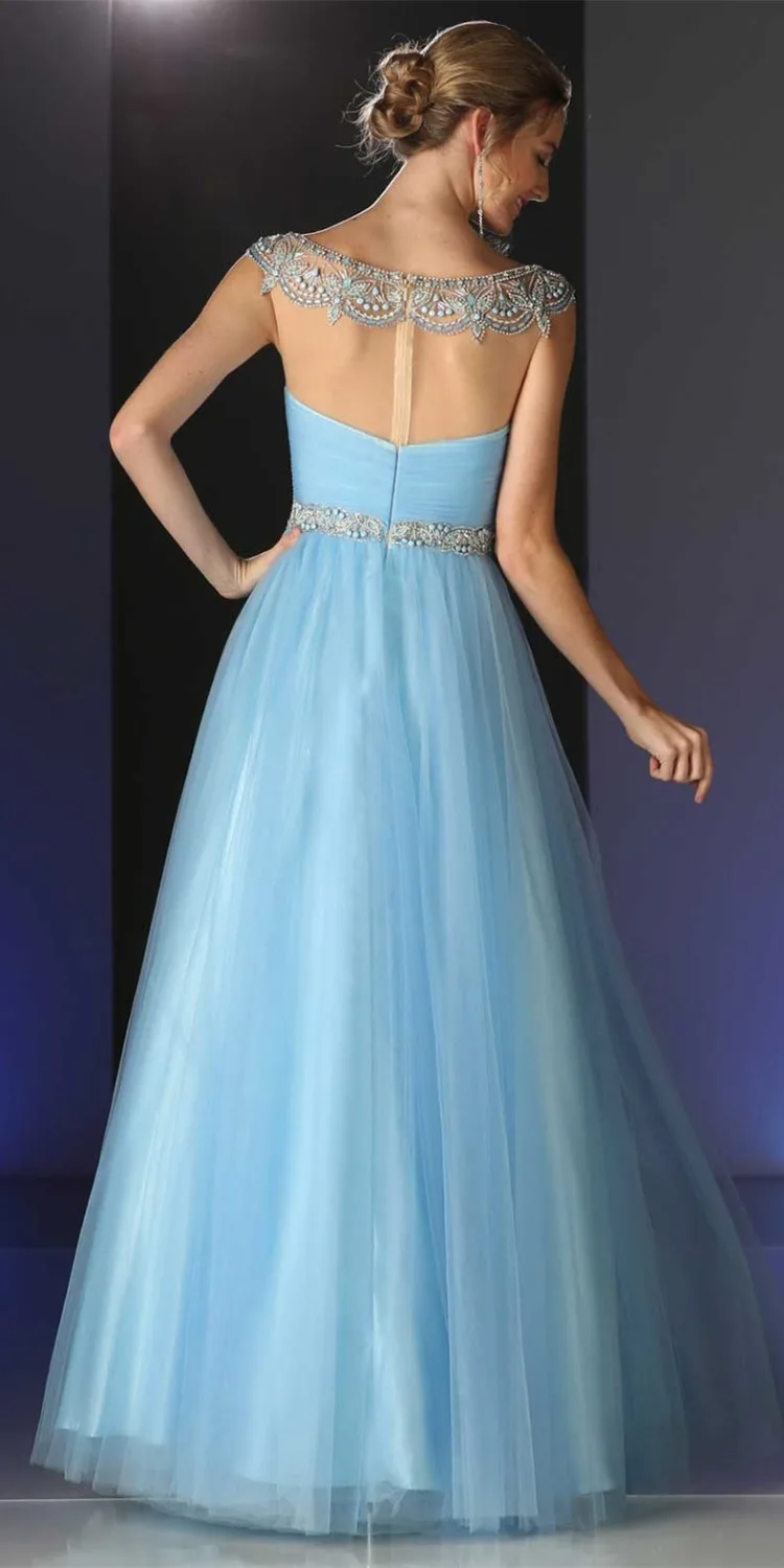 По заказу 2017 Sheer Шеи С Плеча Свадебные платья Бальное платье Длиной до пола