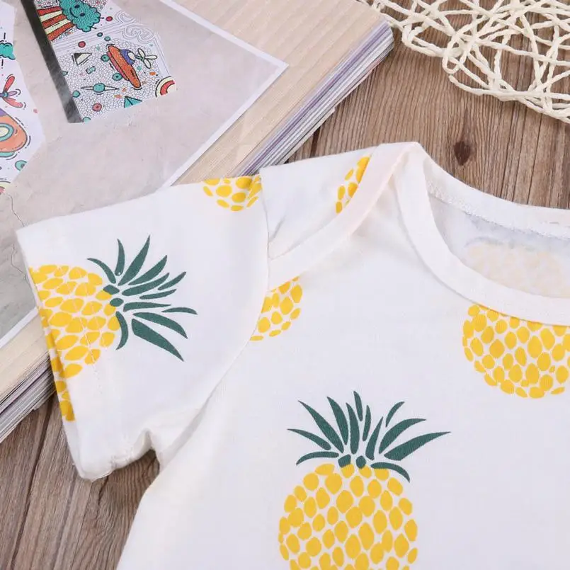 От 0 до 2 лет 2017 г. модная летняя детская одежда белого цвета Милый хлопковый