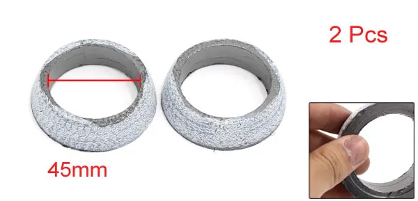 UXCELL 2 шт. 45 мм X 62 Автомобильная выхлопная Фланцевая труба для коллектора|pipe flange