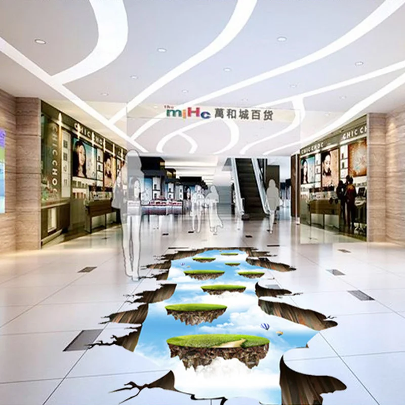 Фото обои для пола стены на заказ небесная лестница 3D напольные рисунки гостиной