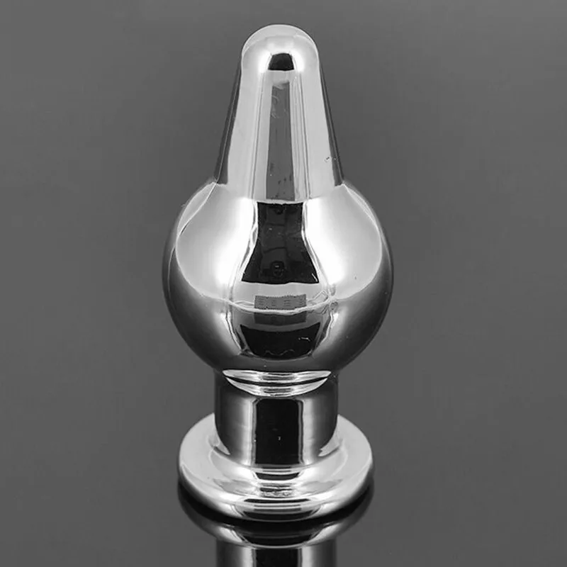 Стальные анальные пробки металлические маленькие с одним шаром твердые бусины