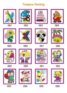DIY цвет рисунок игрушки темперной живописи доска