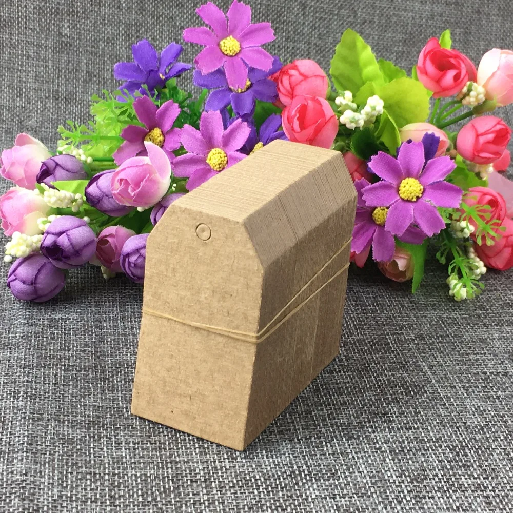 400 шт./лот 7*4 см уголки из крафт картонной бумаги подвесные ценники + шт. конопляных